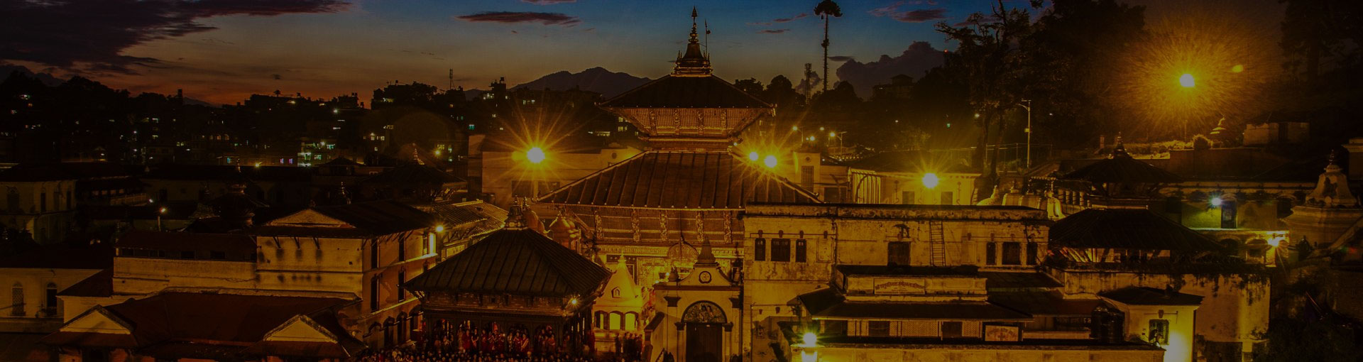 Mountain and Temples in Nepal Featured